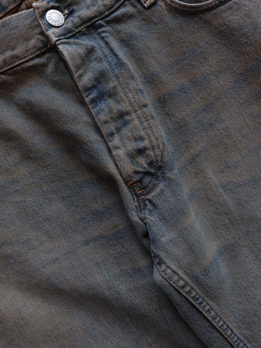 1999 HELMUT LANG VINTAGE STAINED DENIM – LOST ENDS FOUND