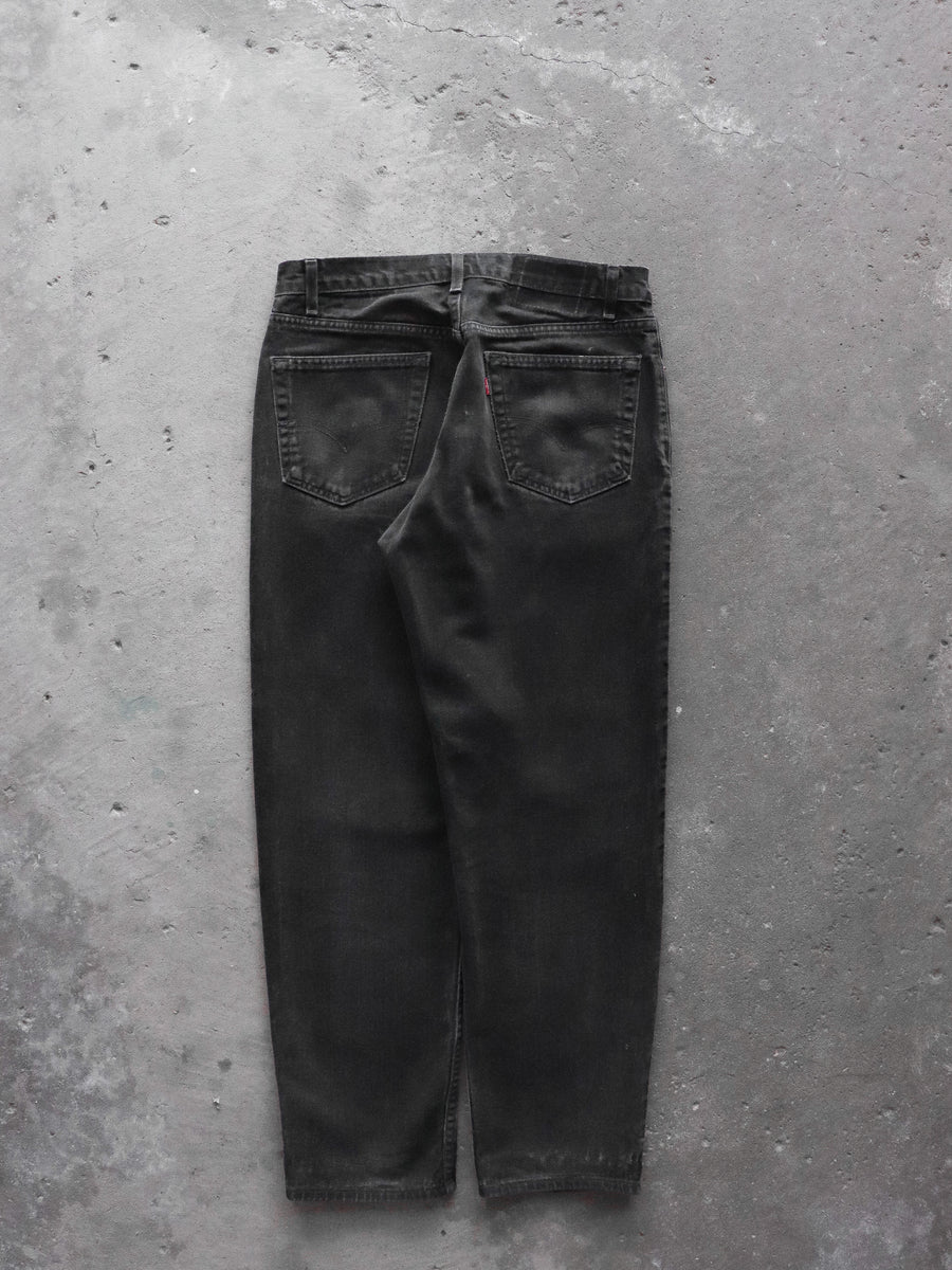 LEVI'S 550 FADED BLACK DENIM 1990S – LOST ENDS FOUND