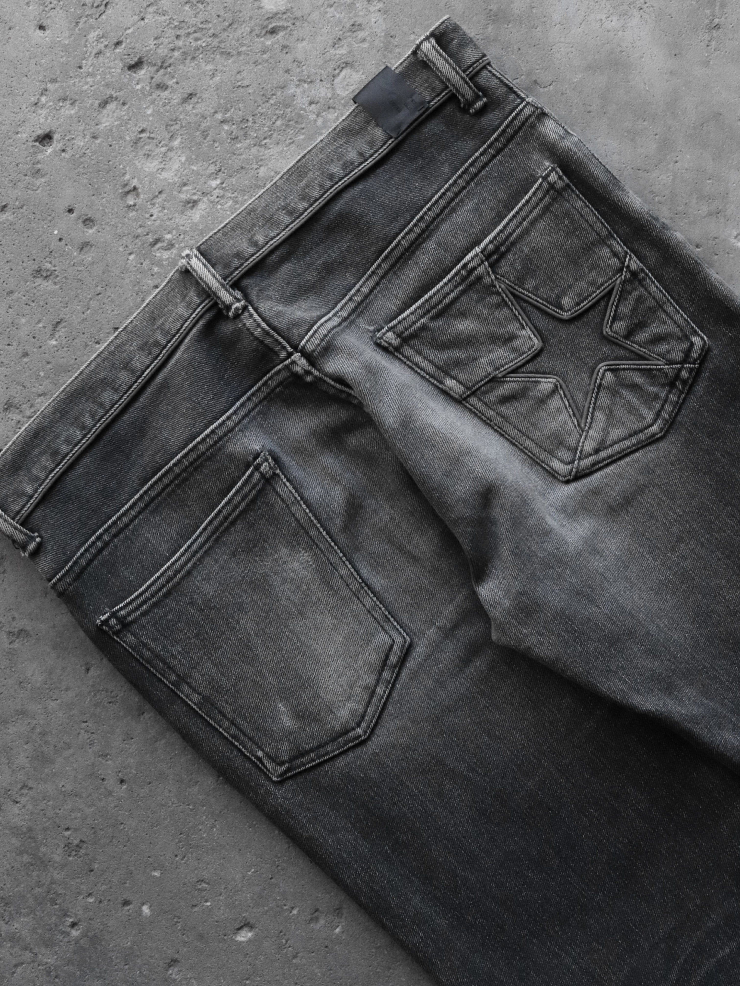 N.HOOLYWOOD FADED BOOTCUT STAR DENIM