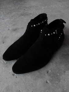 SAINT LAURENT PARIS SS15 STUDDED JODHPUR BOOTS