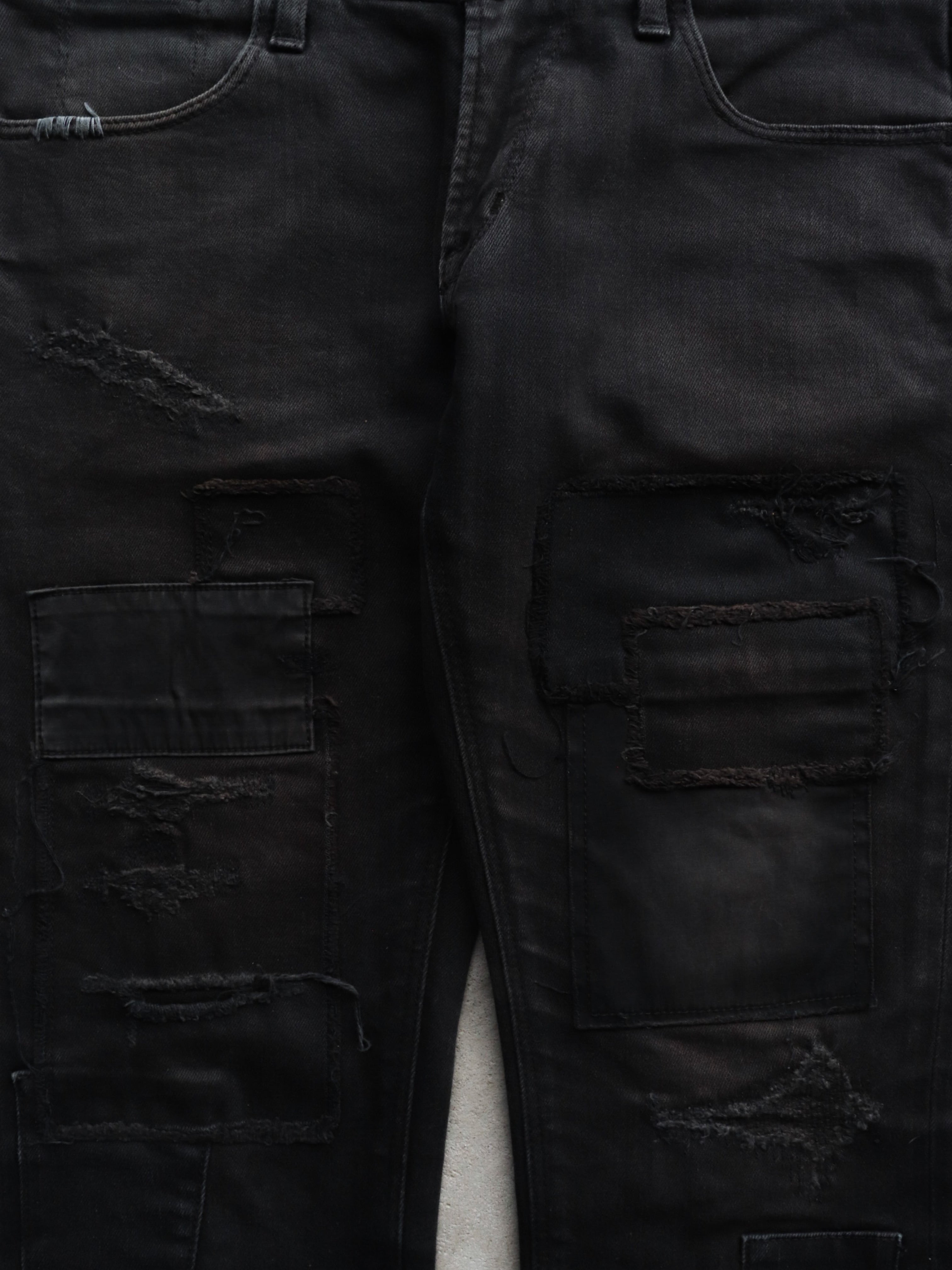 BLACK BY VANQUISH PATCHWORK DENIM