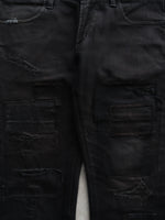 Load image into Gallery viewer, BLACK BY VANQUISH PATCHWORK DENIM
