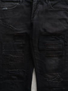 BLACK BY VANQUISH PATCHWORK DENIM
