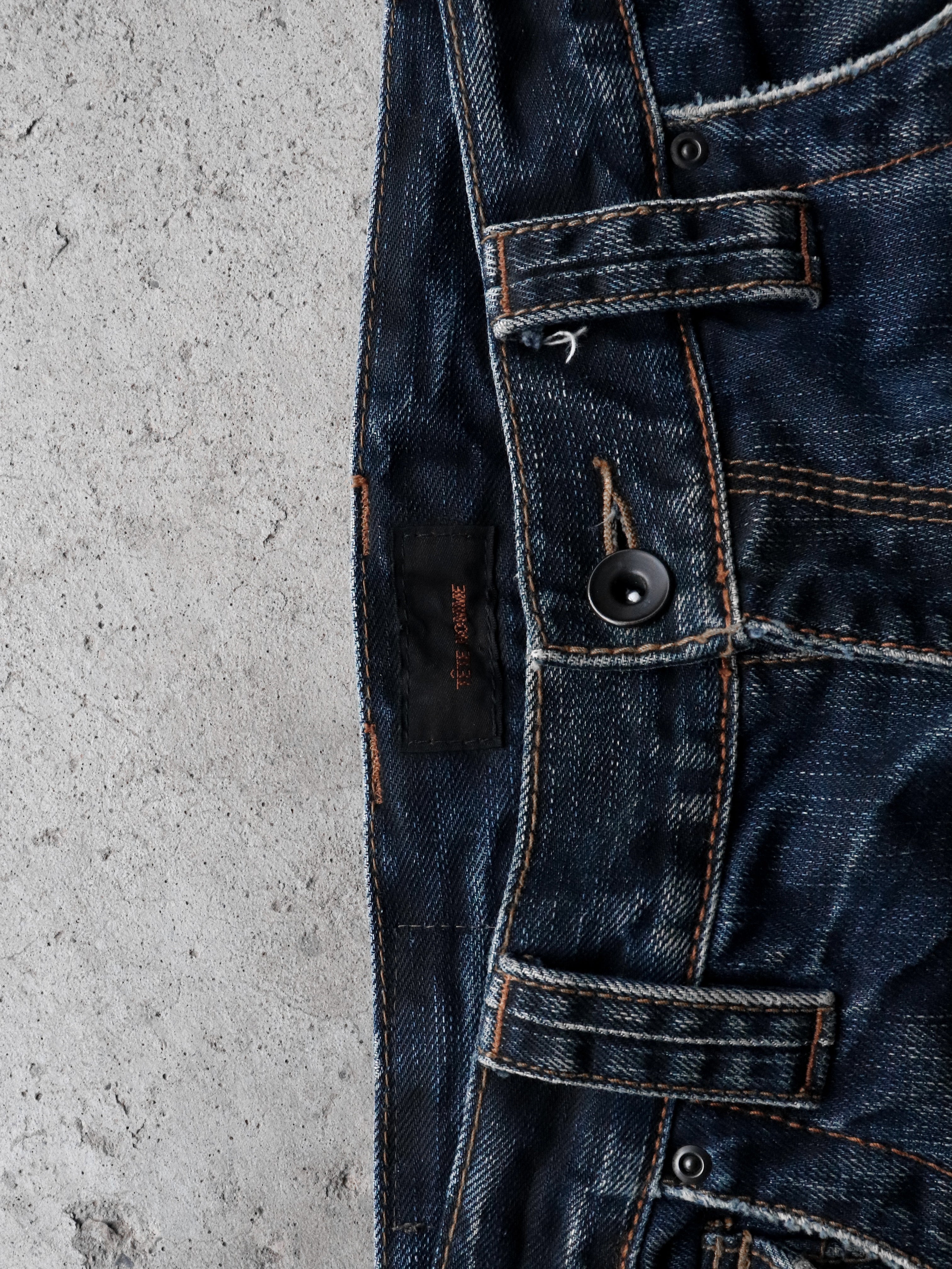 TÊTE HOMME REPAIRED BOOTCUT DENIM