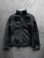 Load image into Gallery viewer, SEMANTIC DESIGN BURNT WAXED FUR JACKET
