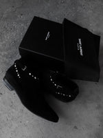 Load image into Gallery viewer, SAINT LAURENT PARIS SS15 STUDDED JODHPUR BOOTS
