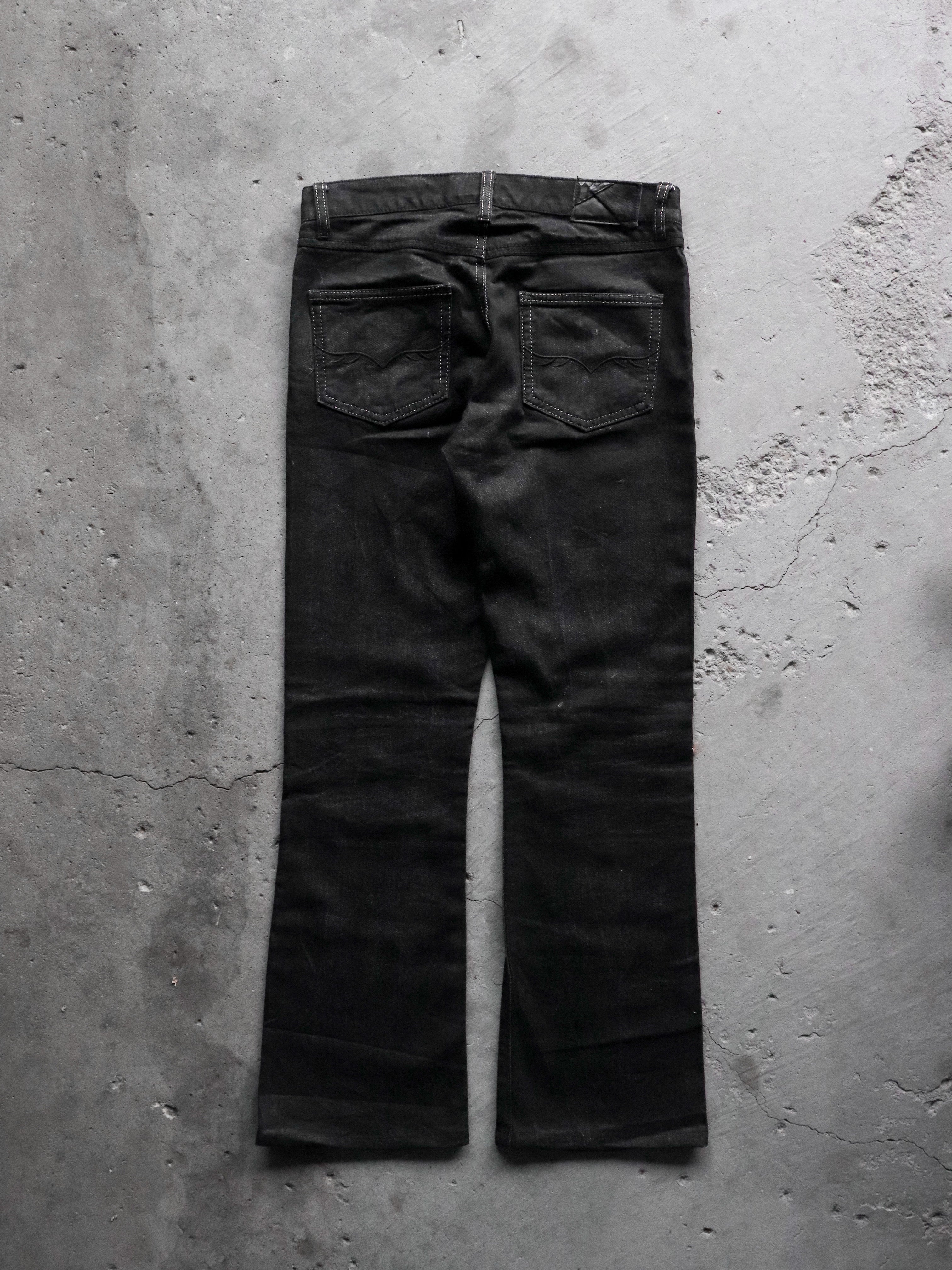 GOSTAR DE FUGA WAXED FLARE DENIM