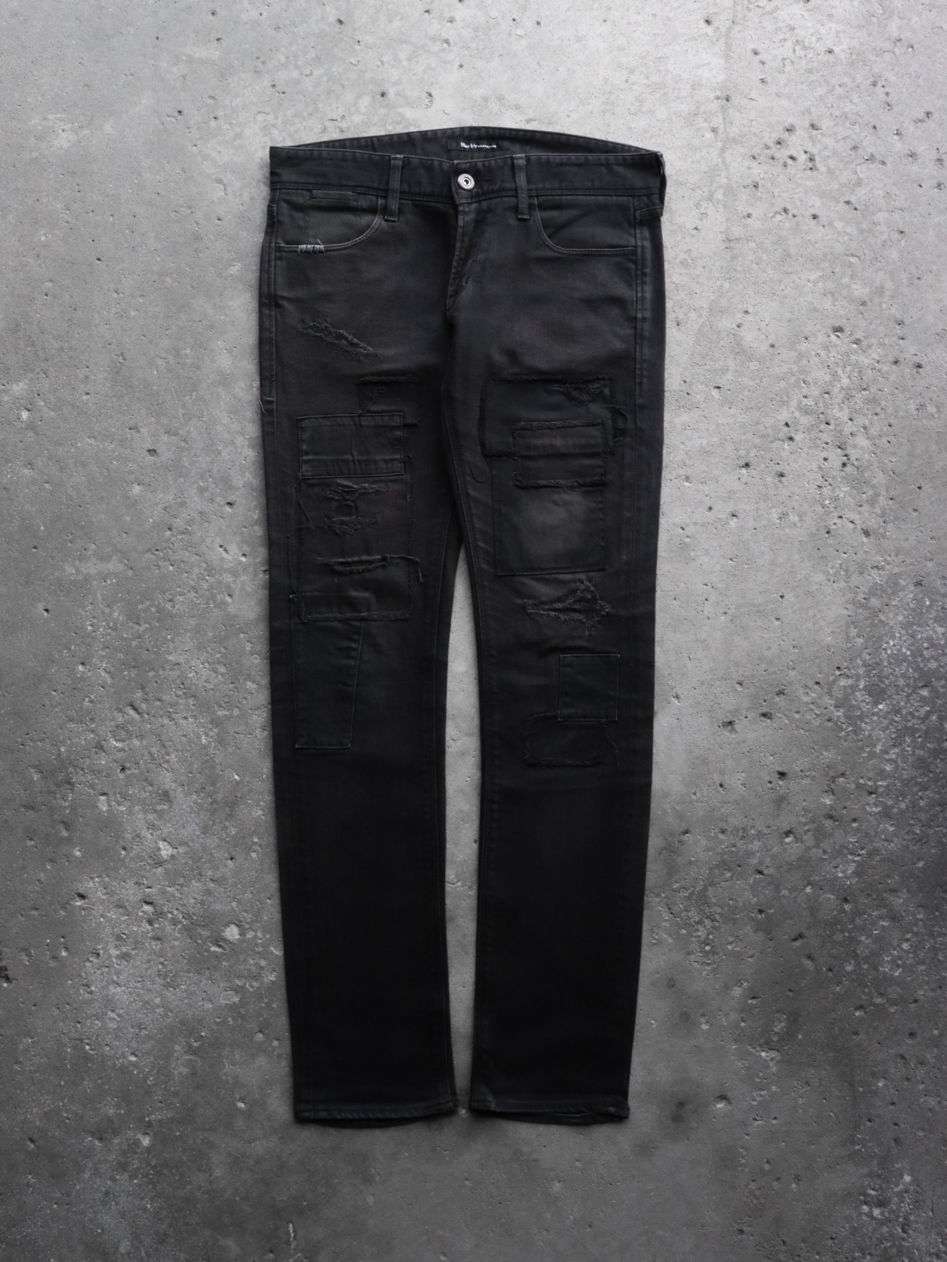BLACK BY VANQUISH PATCHWORK DENIM