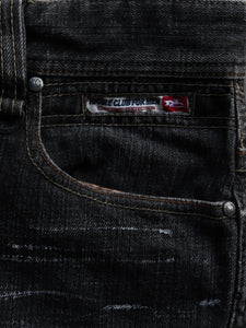 NICOLE CLUB FADED PAINTER BOOTCUT DENIM