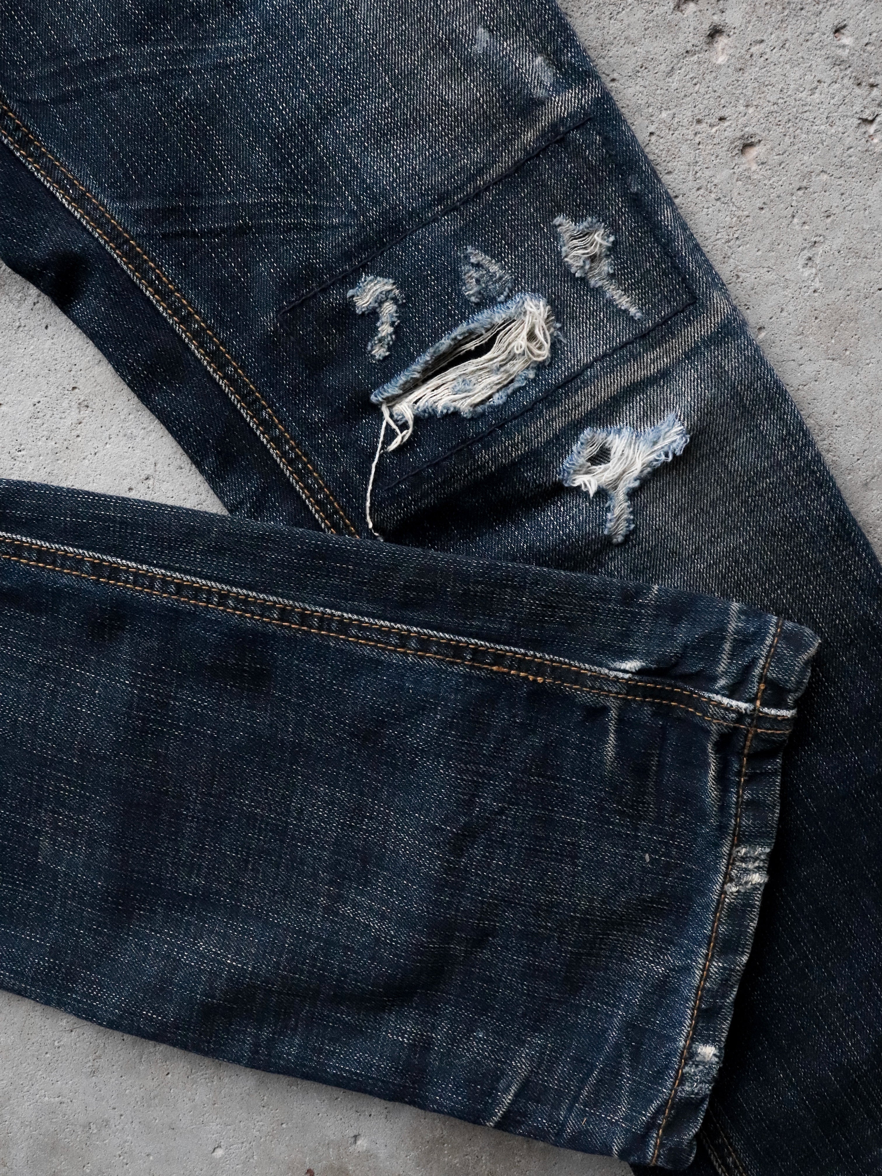 TÊTE HOMME REPAIRED BOOTCUT DENIM