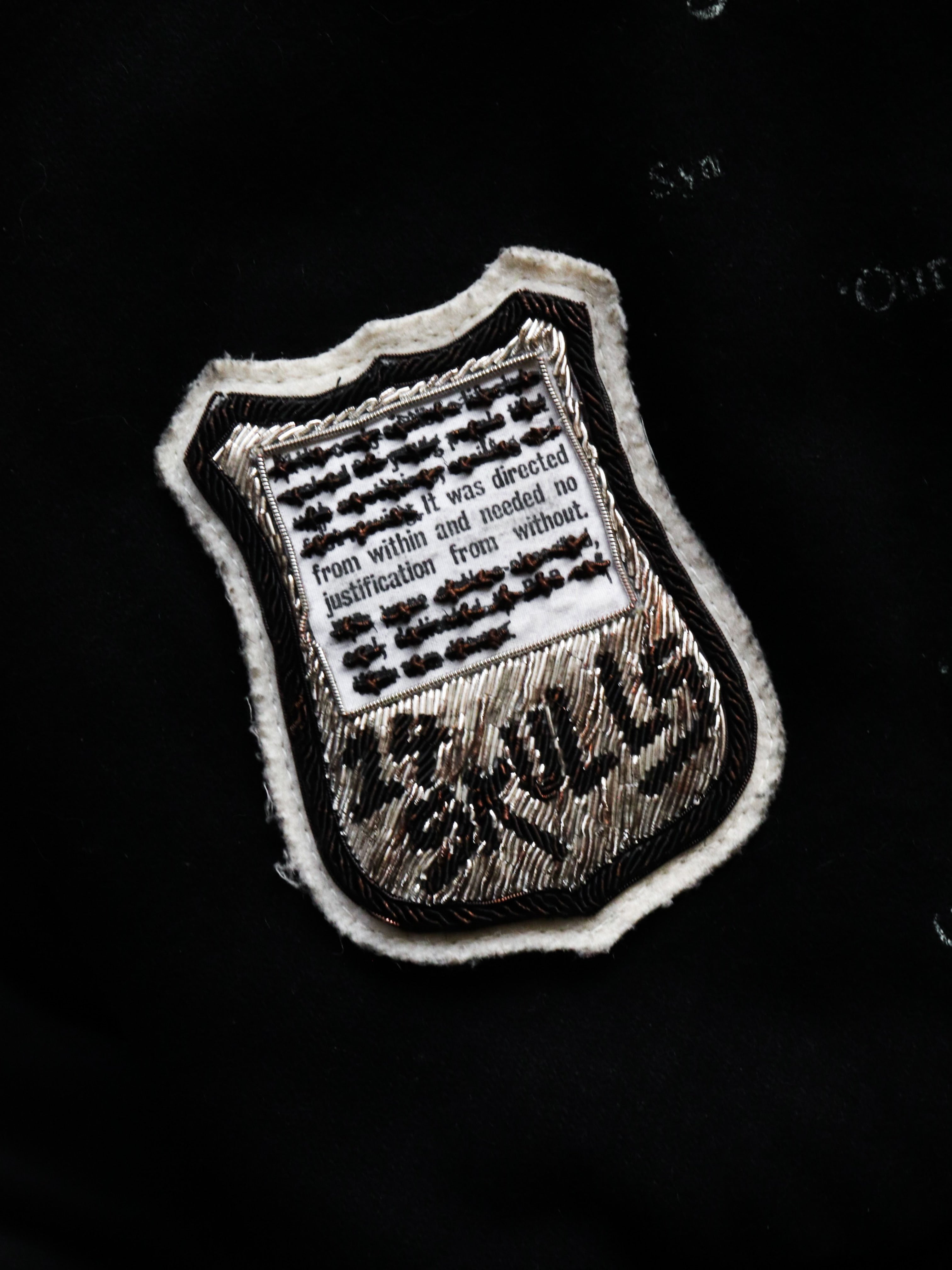 RAF BY RAF SIMONS AW06 “ASHES & HEROES” EMBROIDERED VARSITY JACKET