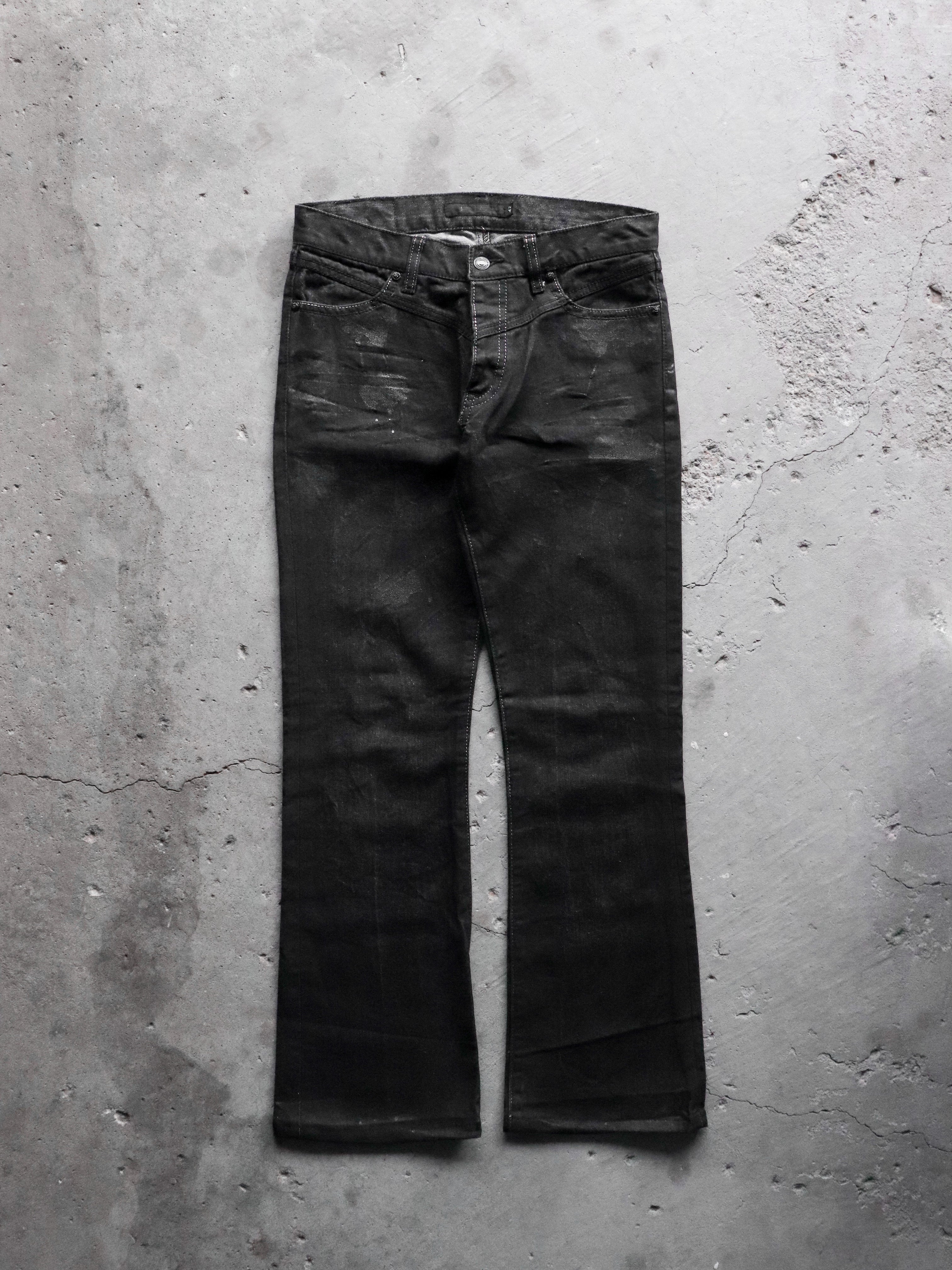 GOSTAR DE FUGA WAXED FLARE DENIM