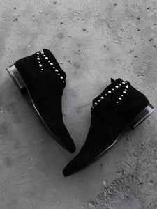 SAINT LAURENT PARIS SS15 STUDDED JODHPUR BOOTS