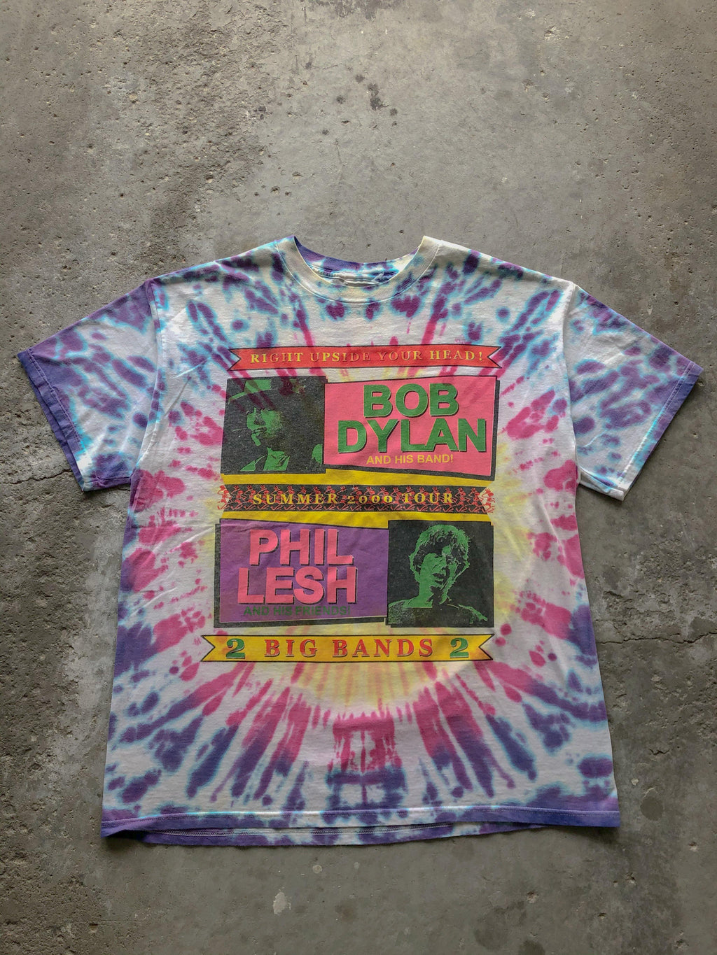 BOB DYLAN & PHIL LESH SUMMER TOUR TEE - 2000 - LOST ENDS FOUND