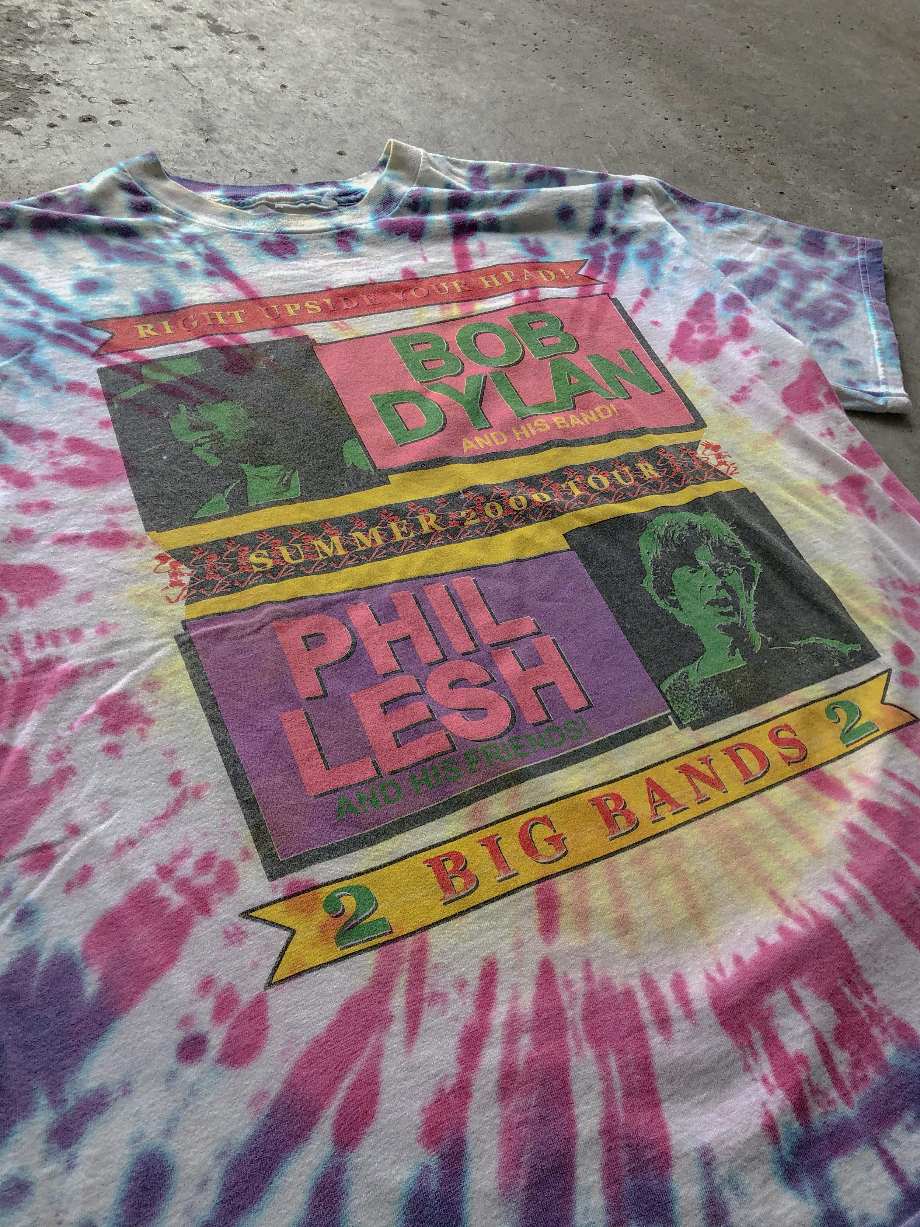 BOB DYLAN & PHIL LESH SUMMER TOUR TEE - 2000 - LOST ENDS FOUND