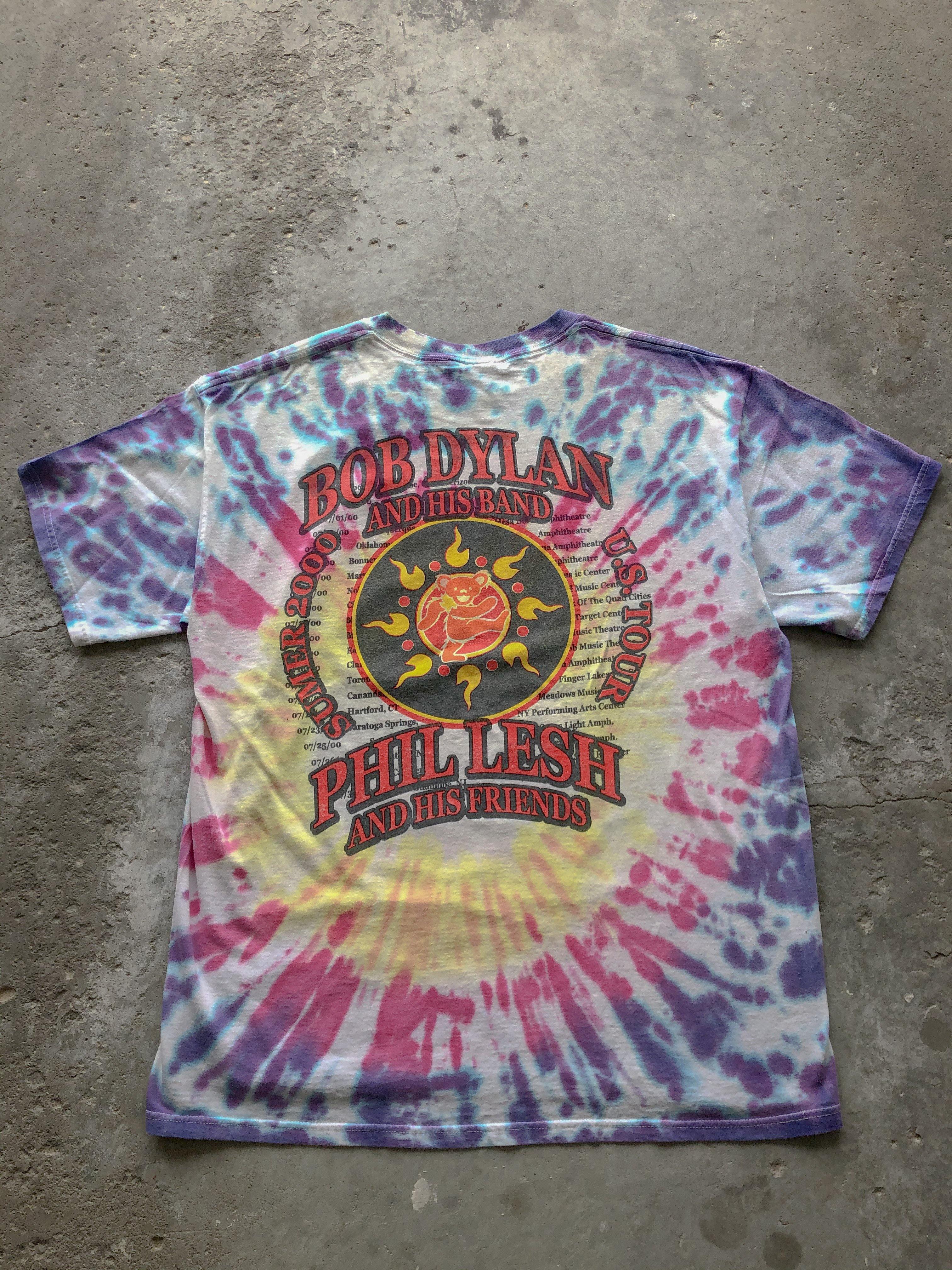 BOB DYLAN & PHIL LESH SUMMER TOUR TEE - 2000 - LOST ENDS FOUND