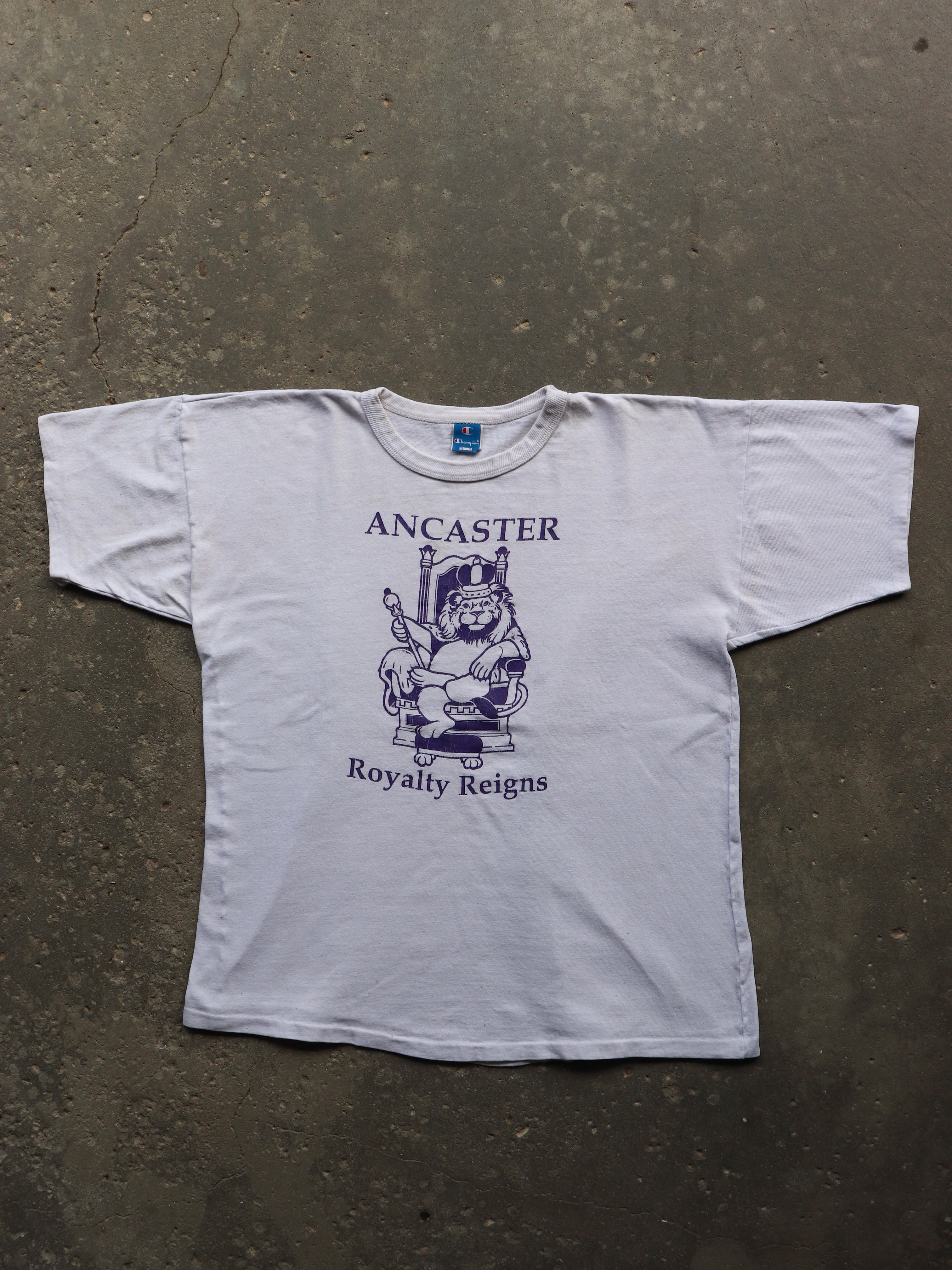 SINGLE STITCH CHAMPION “ANCASTER” TEE - 1990S - LOST ENDS FOUND