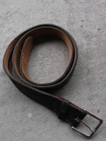 Load image into Gallery viewer, TEXTURED LEATHER ZIPPER BELT - 1980S
