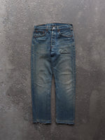 Load image into Gallery viewer, LEVIS 501 RELEASED HEM SAND WASH DENIM - 1990S - LOST ENDS FOUND
