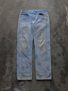 LEVI’S 501 THRASHED & BLEACHED DENIM - 1980s - LOST ENDS FOUND