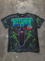 Load image into Gallery viewer, TESTAMENT “SOULS OF BLACK” ALL OVER PRINT TEE - 1992 - LOST ENDS FOUND
