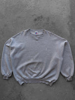 Load image into Gallery viewer, STAINED &amp; PAINTED RUSSELL CREWNECK - 1990S - LOST ENDS FOUND
