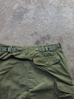 Load image into Gallery viewer, FADED DOUBLE KNEE MILITARY FATIGUE PANTS - 1960S - LOST ENDS FOUND
