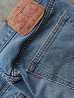 Load image into Gallery viewer, LEVI&#39;S 501 RELEASED HEM DENIM - 1990S
