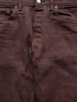 Load image into Gallery viewer, LEVIS 501 RELEASED HEM MAHOGANY DENIM - 1990S - LOST ENDS FOUND
