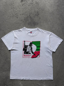 MALCOM X "BY ANY MEANS NECESSARY" TEE - 1990S - LOST ENDS FOUND