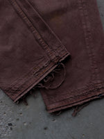 Load image into Gallery viewer, LEVIS 501 RELEASED HEM MAHOGANY DENIM - 1990S - LOST ENDS FOUND
