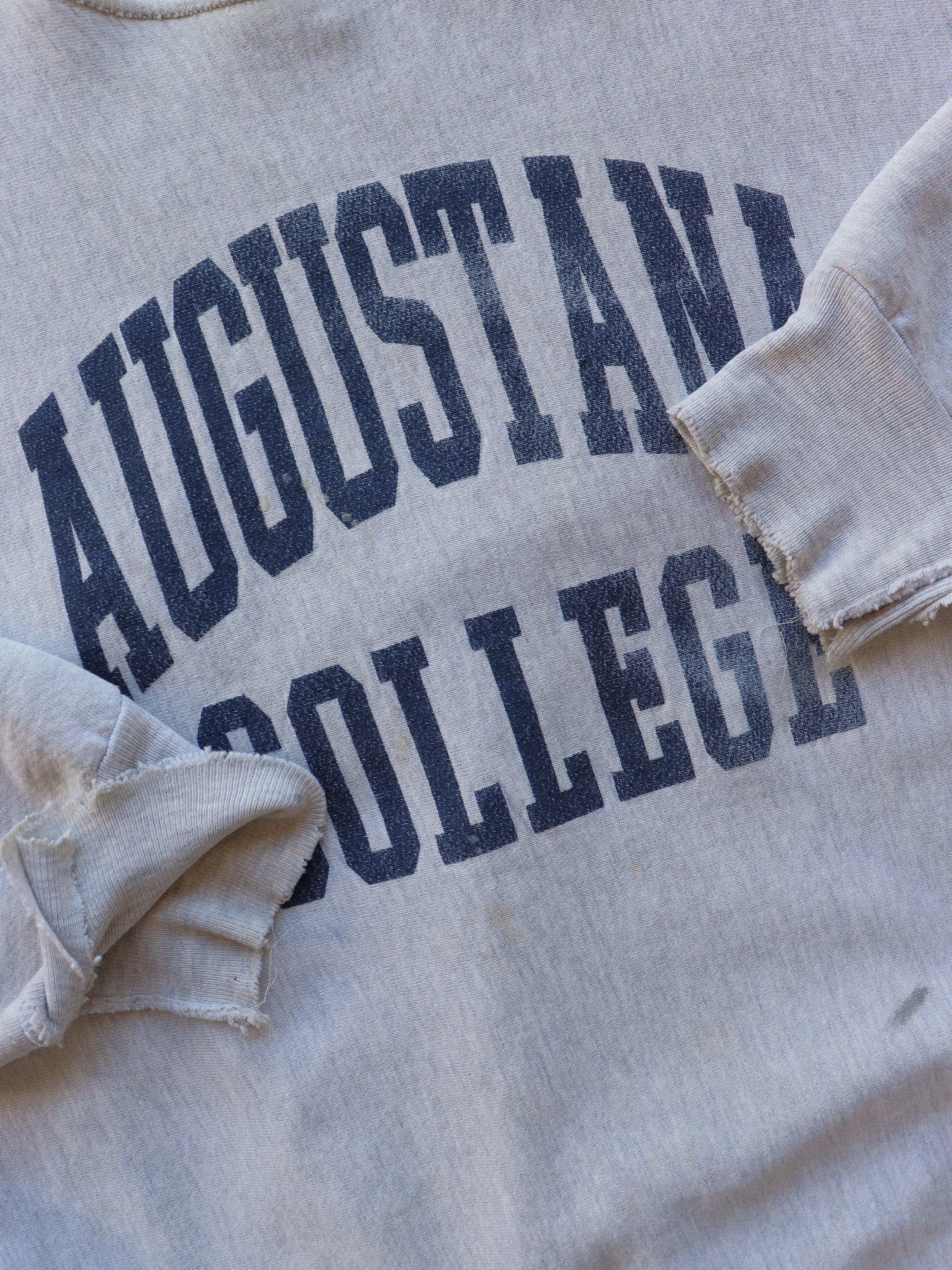 FADED & DISTRESSED "AUGUSTANA COLLEGE" CREWNECK - 1990S - LOST ENDS FOUND