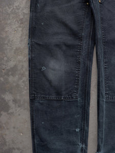 CARHARTT THRASHED & FADED DOUBLE KNEE WORK PANTS - 1990S - LOST ENDS FOUND