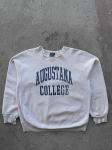 FADED & DISTRESSED "AUGUSTANA COLLEGE" CREWNECK - 1990S - LOST ENDS FOUND