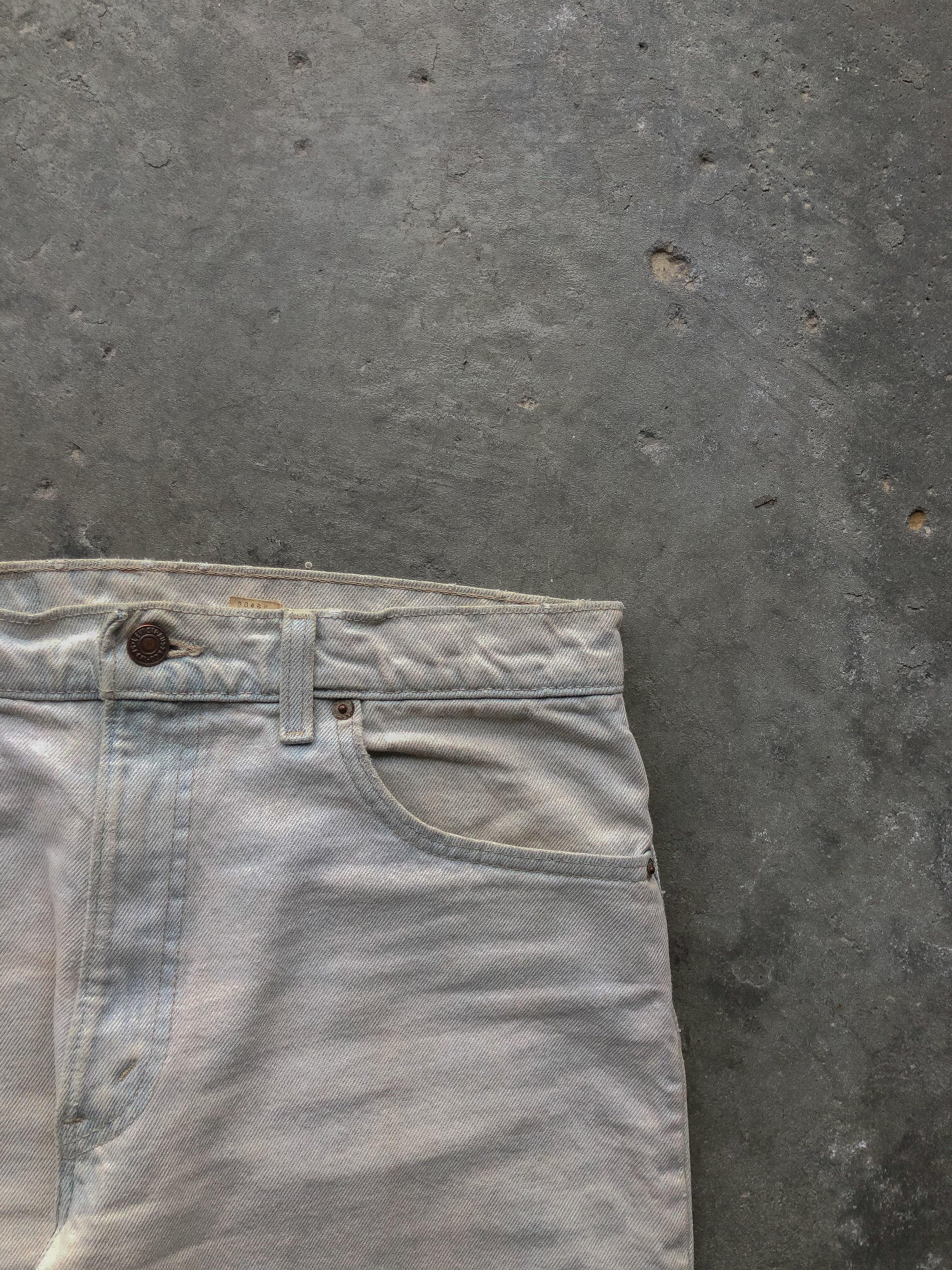 LEVI’S 550 CREAM RELEASED HEM DENIM - 1990S - LOST ENDS FOUND