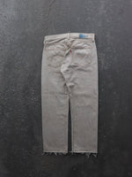 Load image into Gallery viewer, LEVIS 501 RELEASED HEM IVORY DENIM - 1990S - LOST ENDS FOUND
