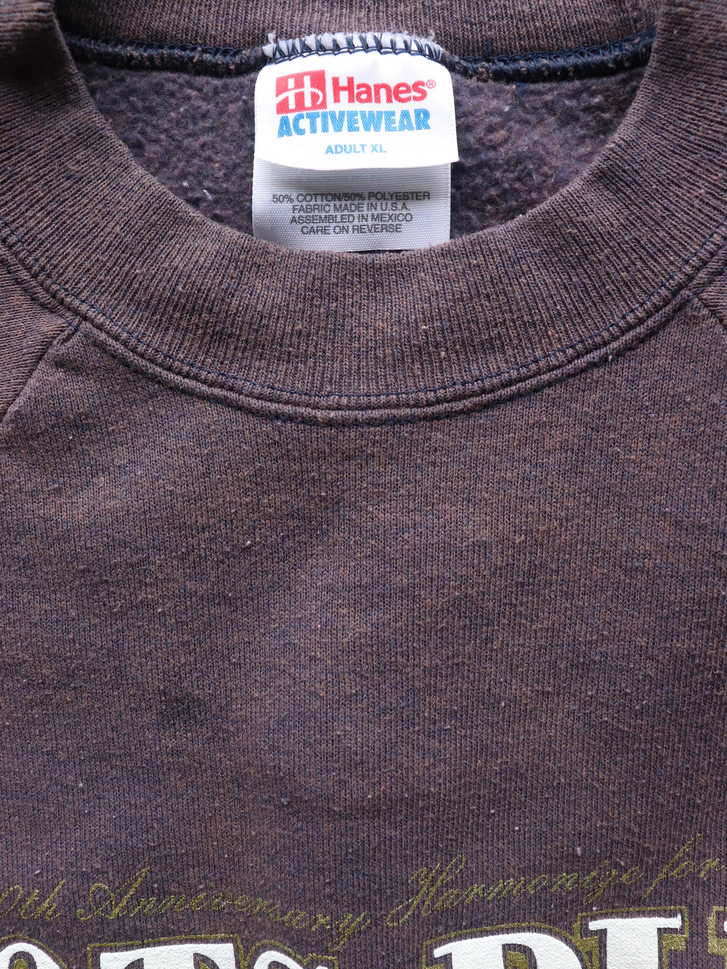 SUN FADED RAGLAN COLLEGIATE CREWNECK - 1990S - LOST ENDS FOUND