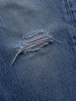 Load image into Gallery viewer, LEVIS 501 INDIGO DISTRESSED PAINTER DENIM - 1990S - LOST ENDS FOUND
