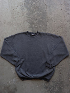 SMOKE GREY BLANK CREWNECK - LOST ENDS FOUND