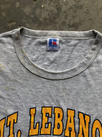 Load image into Gallery viewer, THRASHED RUSSELL MT. LEBANON COLLEGIATE TEE - 1990S - LOST ENDS FOUND
