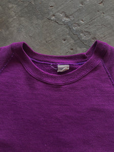 MAUVE BLANK RAGLAN - 1980S - LOST ENDS FOUND