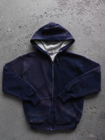 Load image into Gallery viewer, SUN FADED THERMAL ZIP SWEATSHIRT - 1980S - LOST ENDS FOUND
