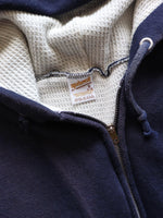 Load image into Gallery viewer, SUN FADED THERMAL ZIP SWEATSHIRT - 1980S - LOST ENDS FOUND
