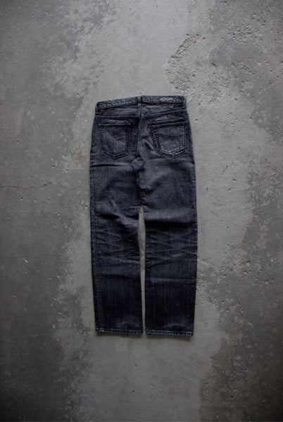 NUMBER (N)INE SS04 DOUBLE POCKET “PAIN” WASHED BLACK DENIM – LOST
