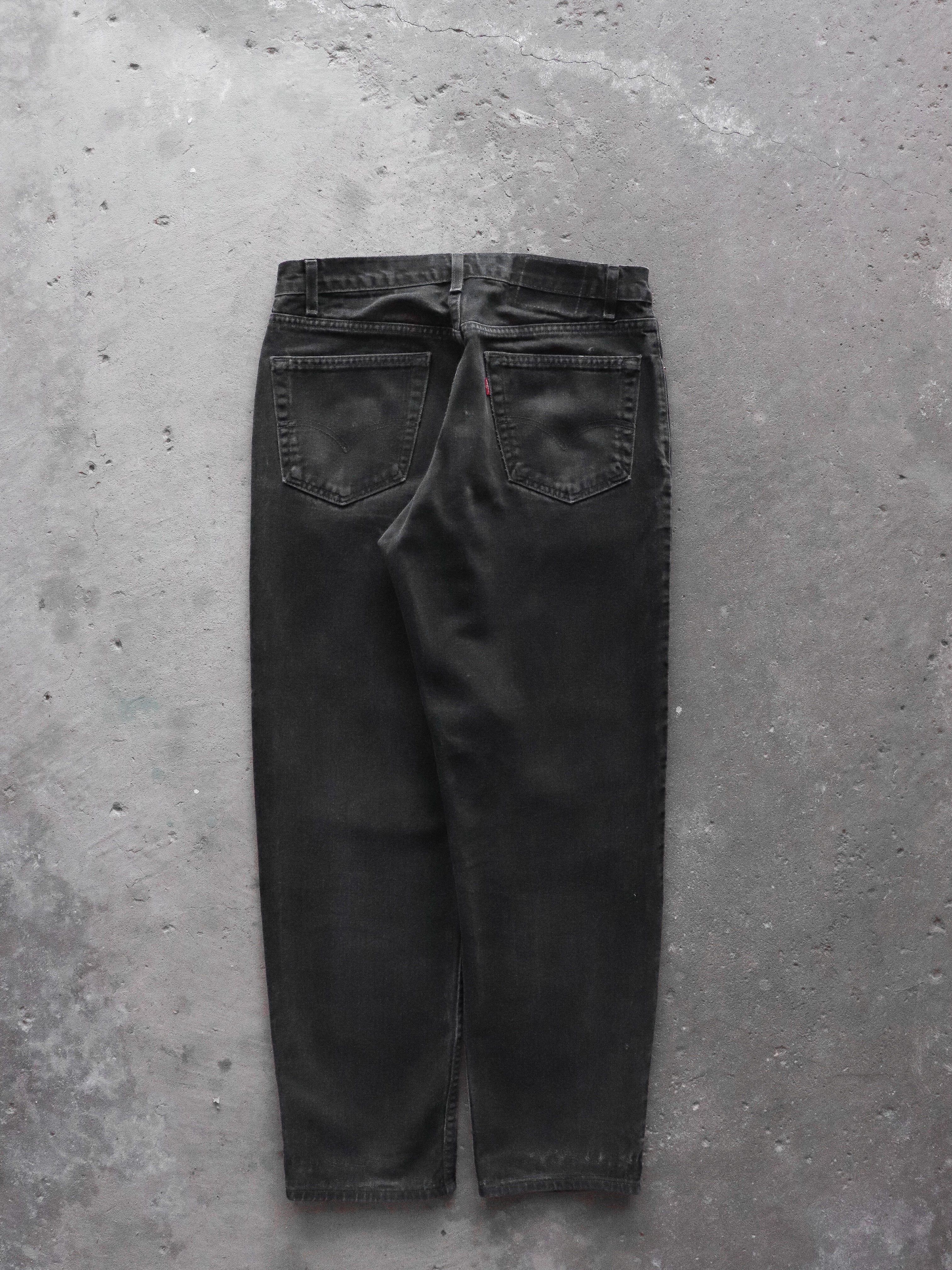 LEVI'S 550 FADED BLACK DENIM - 1990S