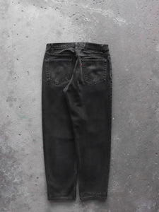 LEVI'S 550 FADED BLACK DENIM - 1990S – LOST ENDS FOUND