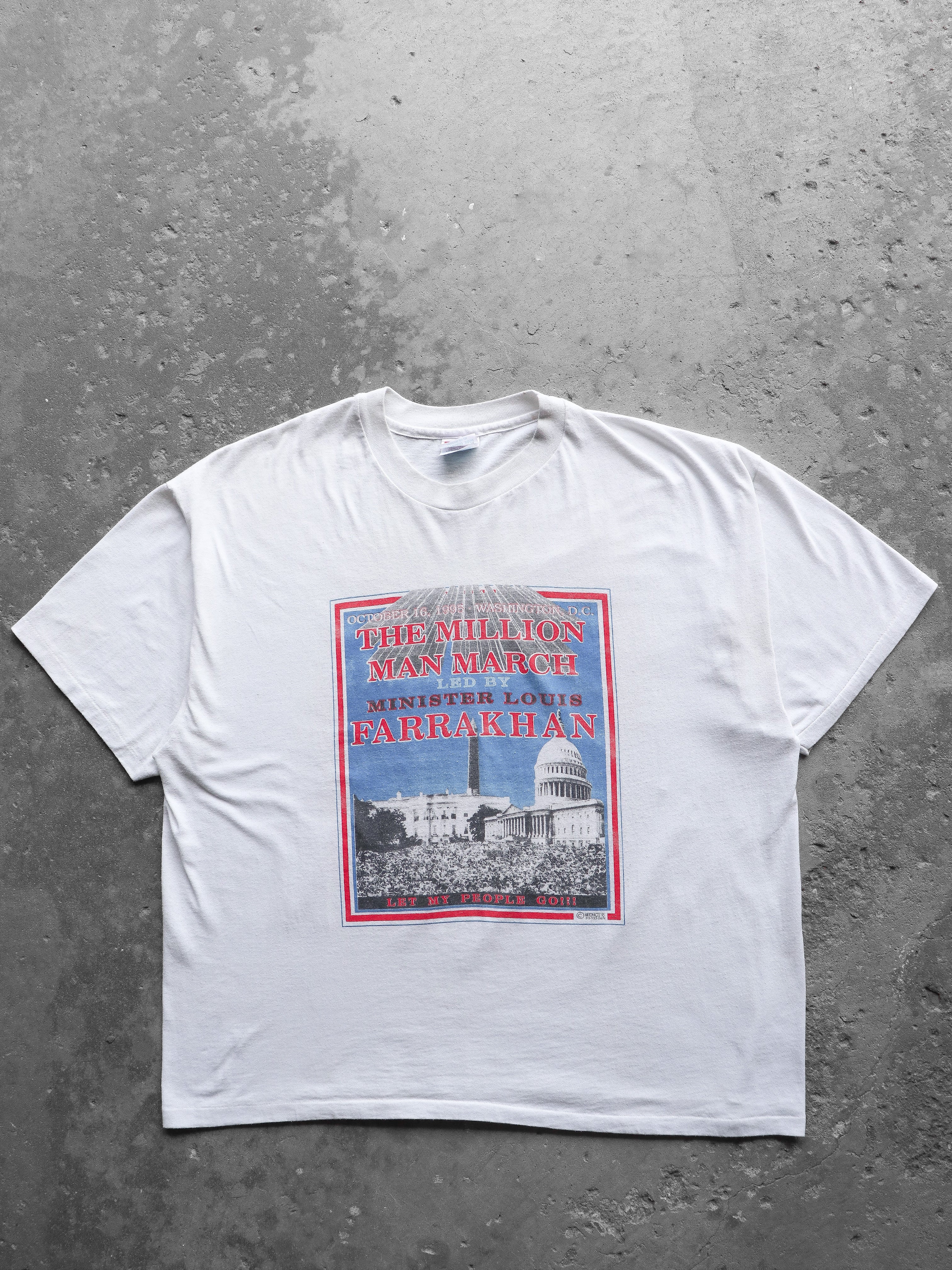 SINGLE STITCH MILLION MAN MARCH TEE - 1990S