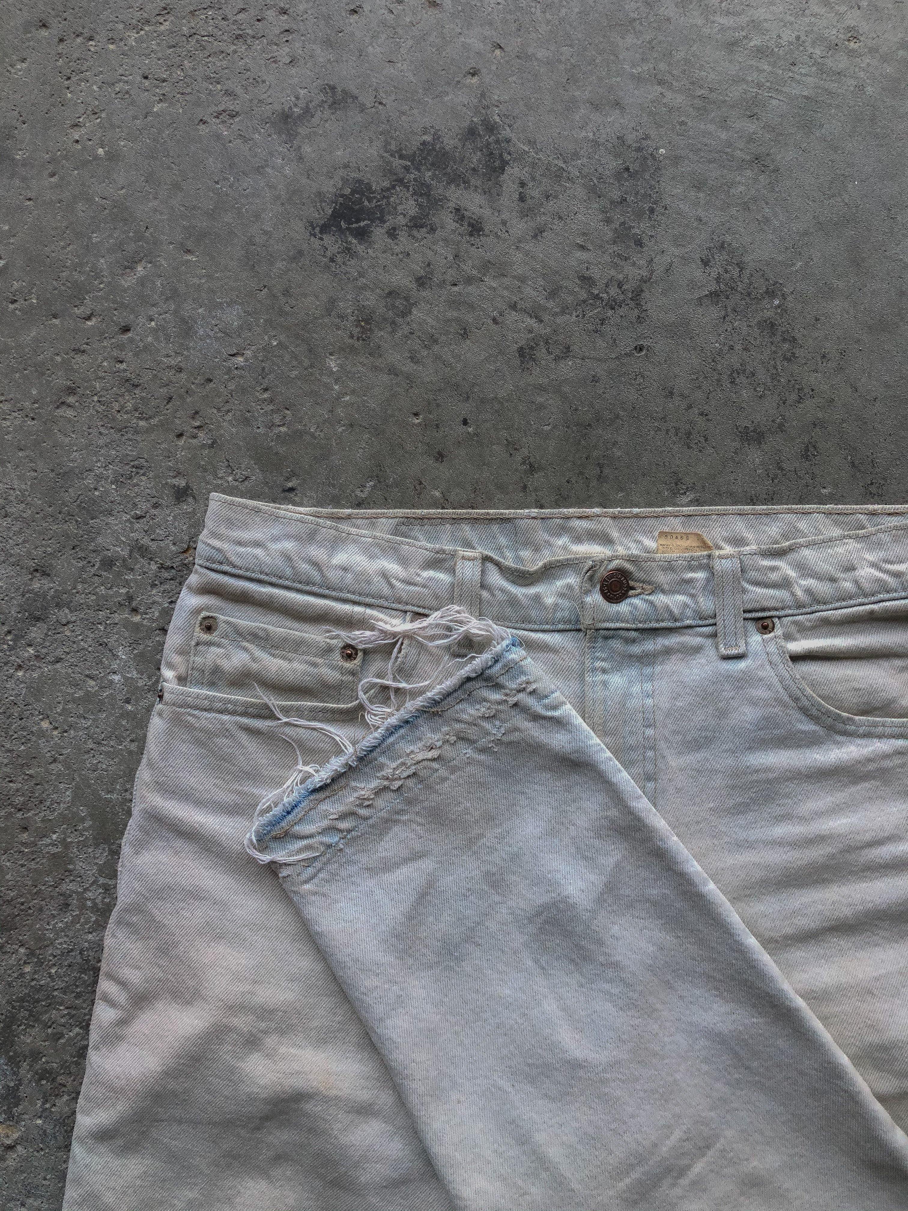 LEVI’S 550 CREAM RELEASED HEM DENIM - 1990S - LOST ENDS FOUND