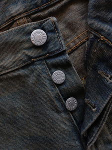 1999 HELMUT LANG VINTAGE STAINED DENIM – LOST ENDS FOUND