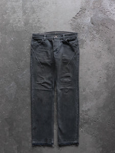 NUMBER (N)INE SS08 "BIRDS" REPAIRED MUDWASH DENIM